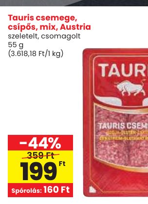 Tauris csemege, csípős, mix, Austria