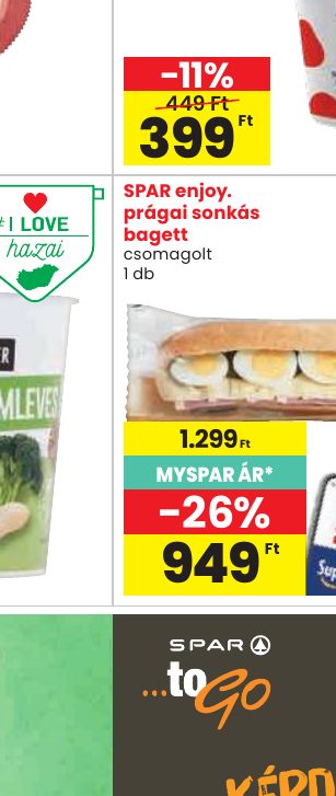 SPAR enjoy. prágai sonkás bagett