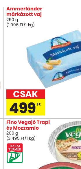 Ammerländer márkázott vaj