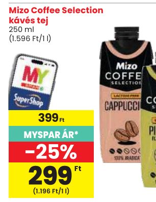 Mizo Coffee Selection kávés tej