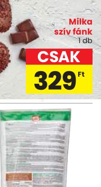 Milka szív fánk