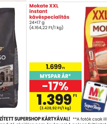 Mokate XXL instant kávéspecialitás