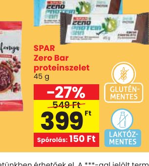 SPAR Zero Bar proteinszelet