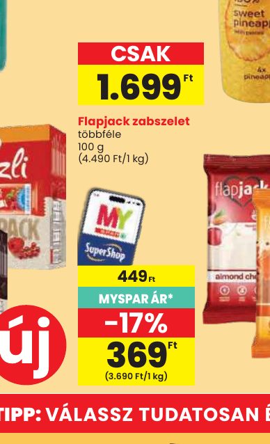 Flapjack zabszelet