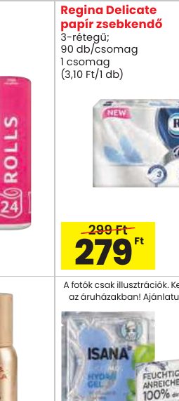 Regina Delicate papír zsebkendő