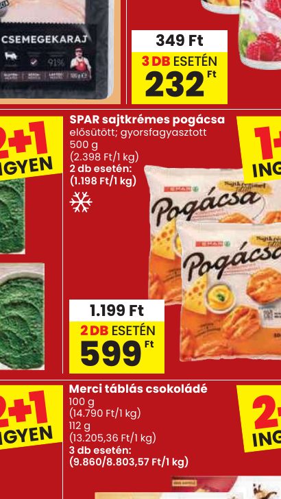 SPAR sajtkrémes pogácsa