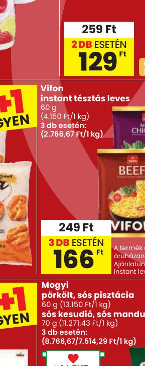 Vifon instant tésztás leves