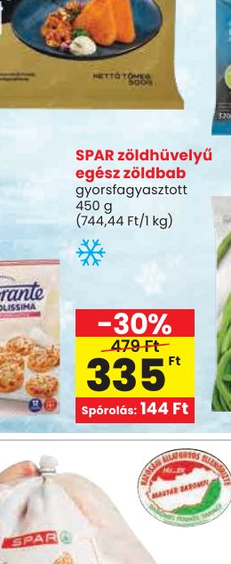 SPAR zöldhüvelyű egész zöldbab