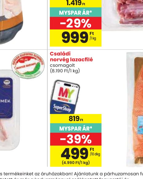 Családi norvég lazacfilé