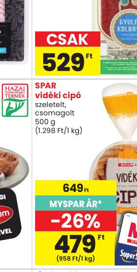 SPAR vidéki cipó