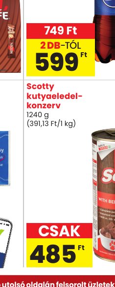 Scotty kutyaeledel- konzerv