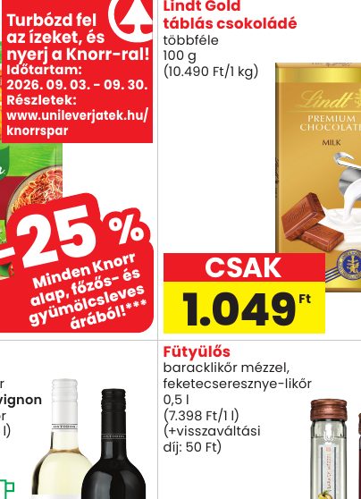 Turbózd fel táblás csokoládé az ízeket, és többféle nyerj a Knorr-ral! 100 g