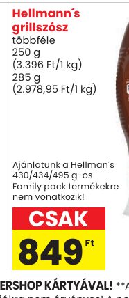 Hellmann´s grillsz sz