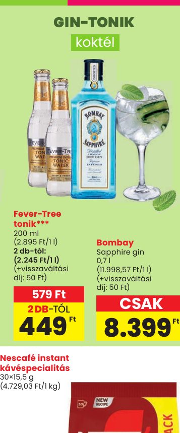 GIN-TONIK koktél