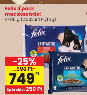 Felix 4 pack macskaeledel