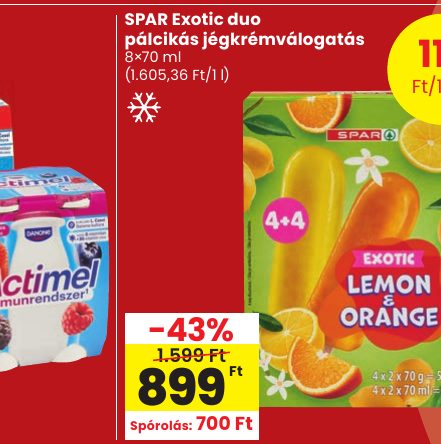 SPAR Exotic duo ál ikás jégkré válogatás