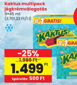 Kaktus multipack jégkré válogatás