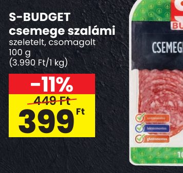 S-BUDGET se ege szalá