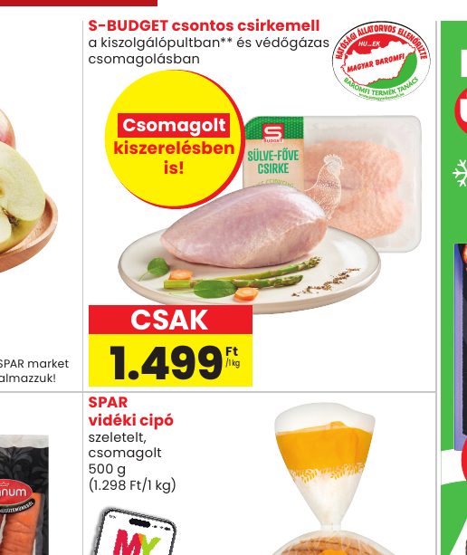 S-BUDGET csontos csirkemell