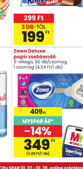 Zewa Deluxe papír zsebkendő