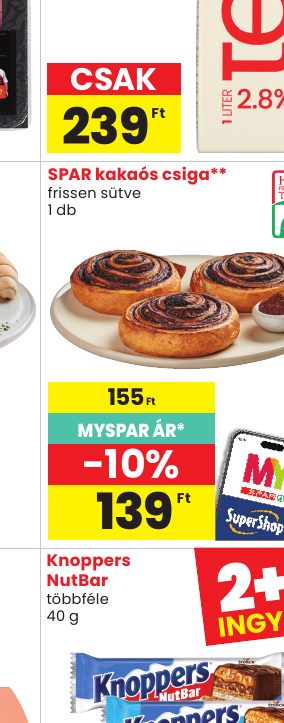SPAR kakaós csiga**