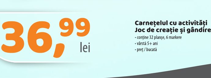 Carnețelul Cu Activități Joc De Creație și Gândire