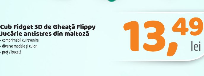 Cub Fidget 3d De Gheață Flippy Jucărie Antistres Din Maltoză