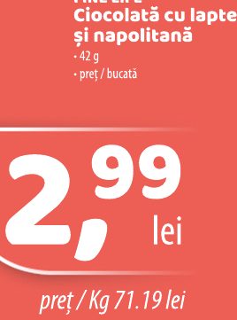 Fine Life Ciocolată Cu Lapte și Napolitană