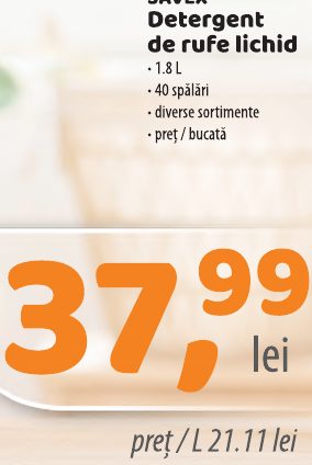 Savex Detergent De Rufe Lichid