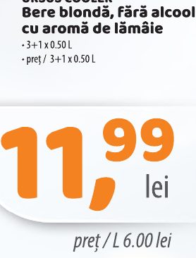 Ursus Cooler Bere Blondă, Fără Alcool Cu Aromă De Lămâie