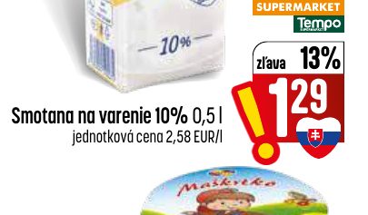 Smotana na varenie 10% 0,5 l