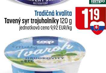 Tradičná kvalita Tavený syr trojuholníky 120 g