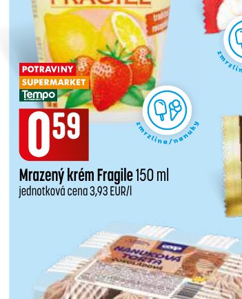 Mrazený krém Fragile 150 ml