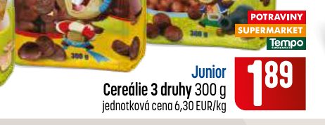 Junior Cereálie 3 druhy 300 g