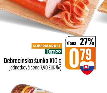 Debrecínska šunka 100 g