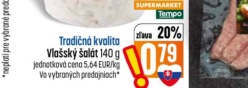Tradičná kvalita Vlašský šalát 140 g