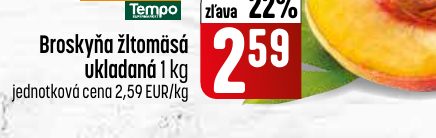 Broskyňa žltomäsá ukladaná 1 kg