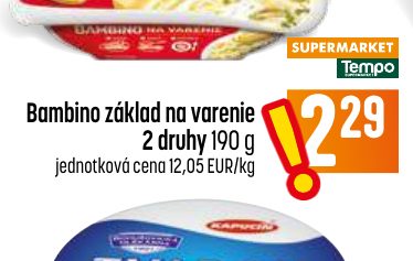 Bambino základ na varenie 2 druhy 190 g