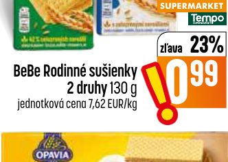 BeBe Rodinné sušienky 2 druhy 130 g