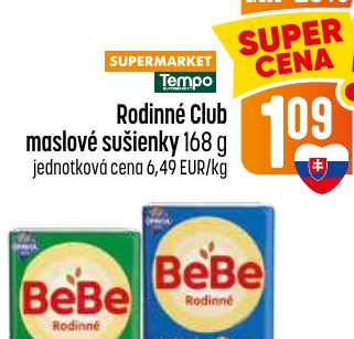 Rodinné Club maslové sušienky 168 g