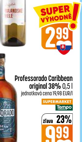 Professorado Caribbean original 38% 0,5 l