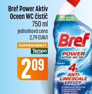 Bref Power Aktiv Ocean WC čistič 750 ml