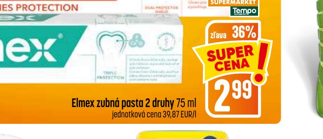 Elmex zubná pasta 2 druhy 75 ml
