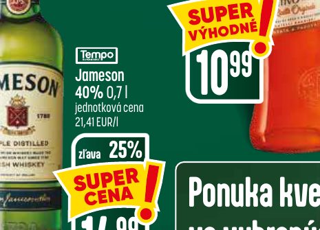 Jameson 40% 0,7 l
