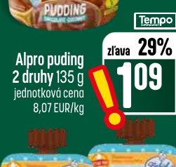 Alpro puding 2 druhy 135 g