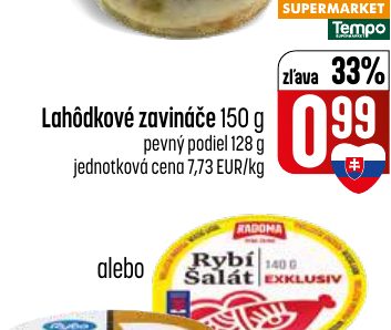 Lahôdkové zavináče 150 g