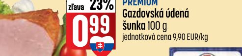 Gazdovská údená šunka 100 g