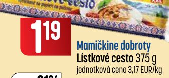 Mamičkine dobroty Lístkové cesto 375 g