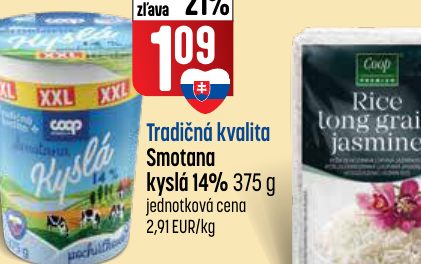 Tradičná kvalita Smotana kyslá 14% 375 g