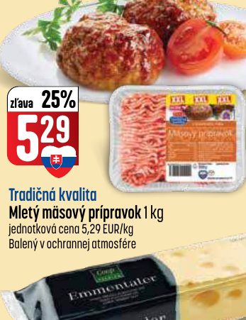 Tradičná kvalita Mletý mäsový prípravok 1 kg